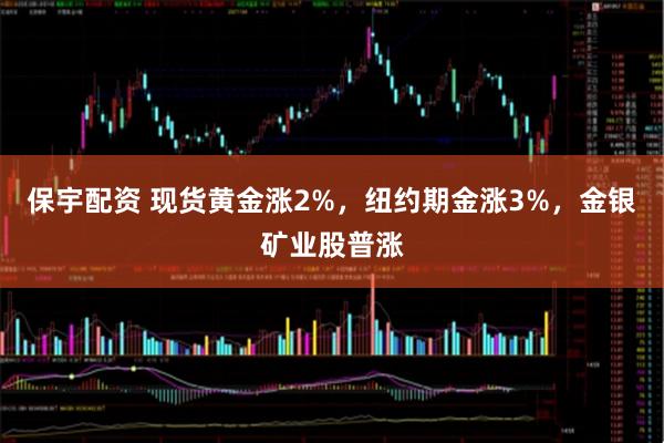 保宇配资 现货黄金涨2%，纽约期金涨3%，金银矿业股普涨